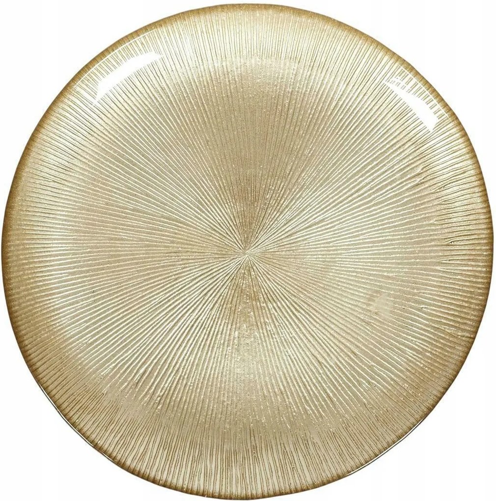 Arany Tányér 27cm Dore étkészlet üveg