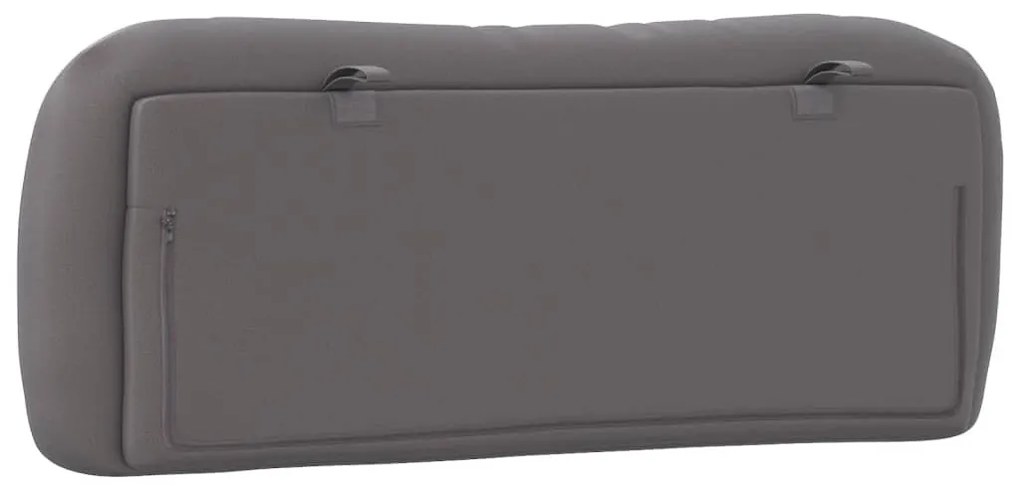 szürke műbőr fejtámla párna Hvar 100 cm