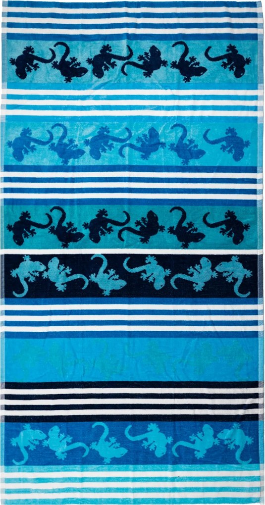 CRAZY GEKKO Strandtörölköző türkiz 165x90cm