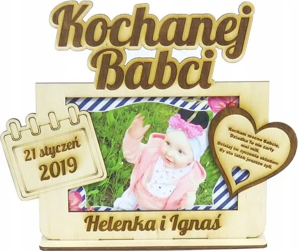 Gravírozott Képkeret 9x13cm nagyinak TD23