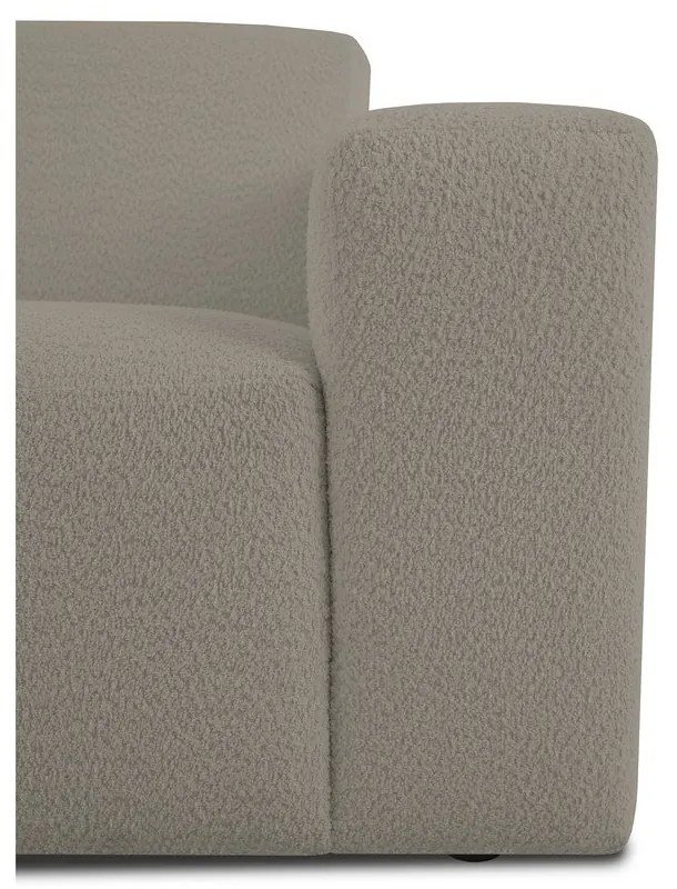 Világosbarna buklé sarokkanapé (bal oldali) Roxy – Scandic