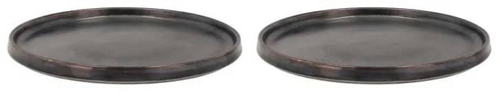 Fekete desszertes tányér szett 2 db-os ø 20,8 cm Fjord - Villa Collection
