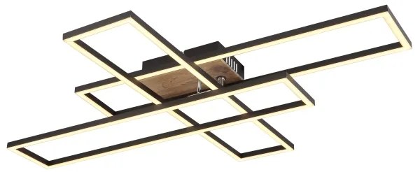 Globo 67208-40 - LED Mennyezeti lámpa DAKARI LED/40W/230V 3000K 60x80 cm fekete