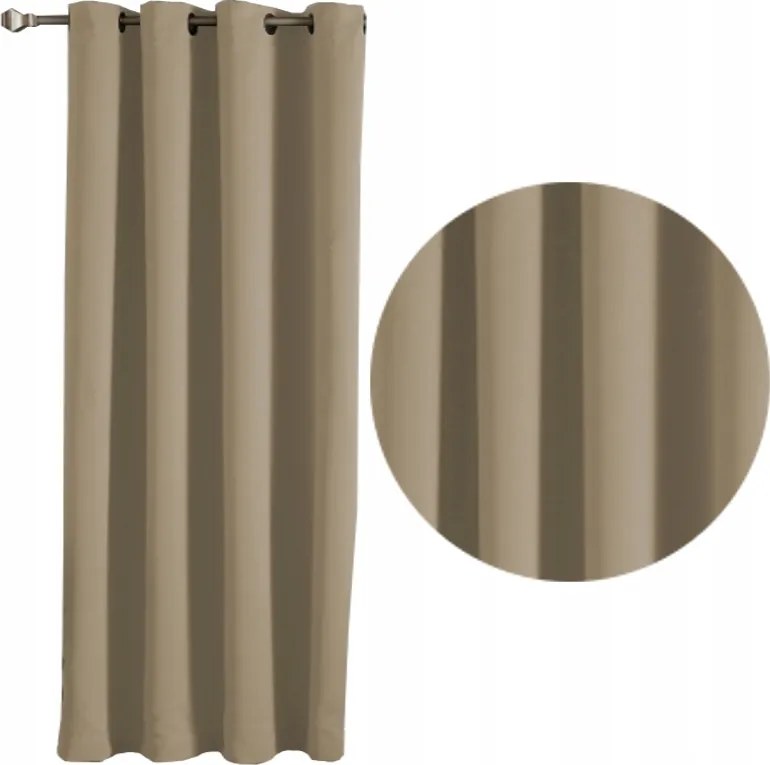 Sötétítő Függöny Blackout 175x245 h bézs mocca