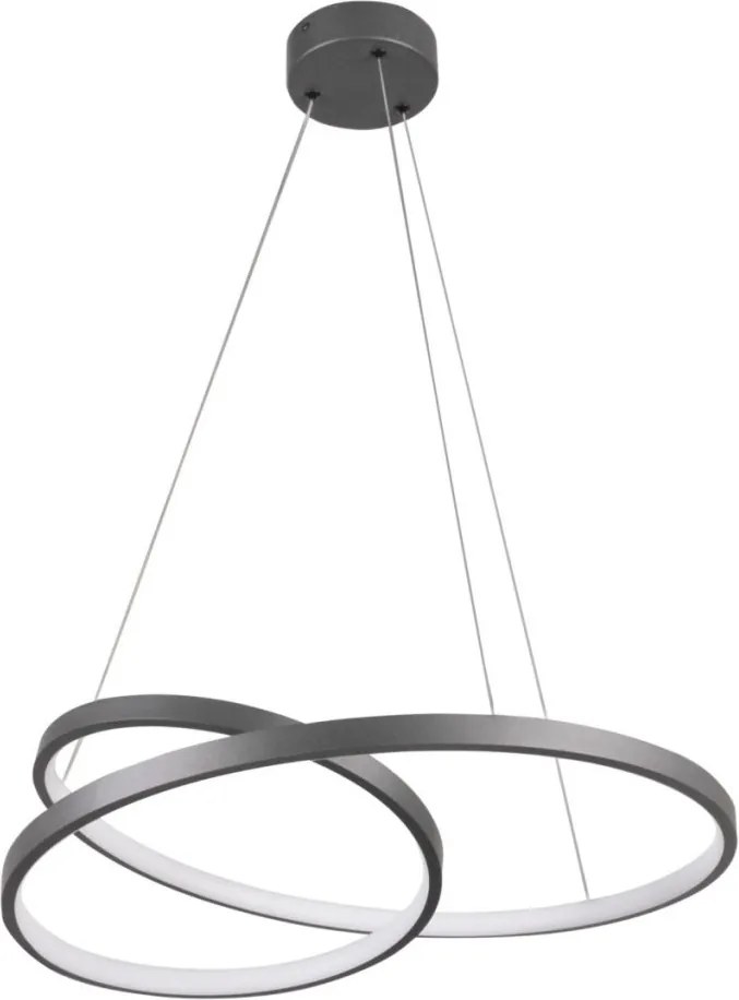 POLUX 328021 ZEFIRA Modern Led Függesztett Lámpa Antracit LED IP20