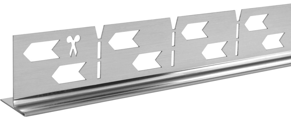 Lejtéskialakító szegély épített zuhanyhoz 100cm Brush nickel