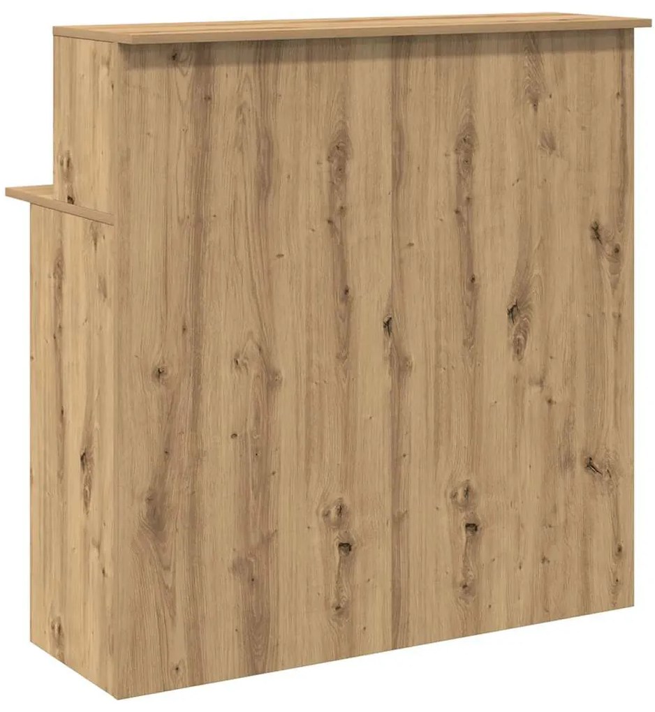 recepciós pult kézműves tölgy 100x50x103,5 cm szerelt fa