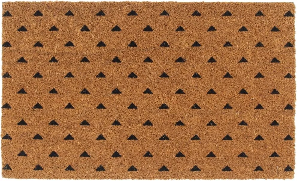 vidaXL természetes színű rojtos kókuszrost lábtörlő 45 x 75 cm