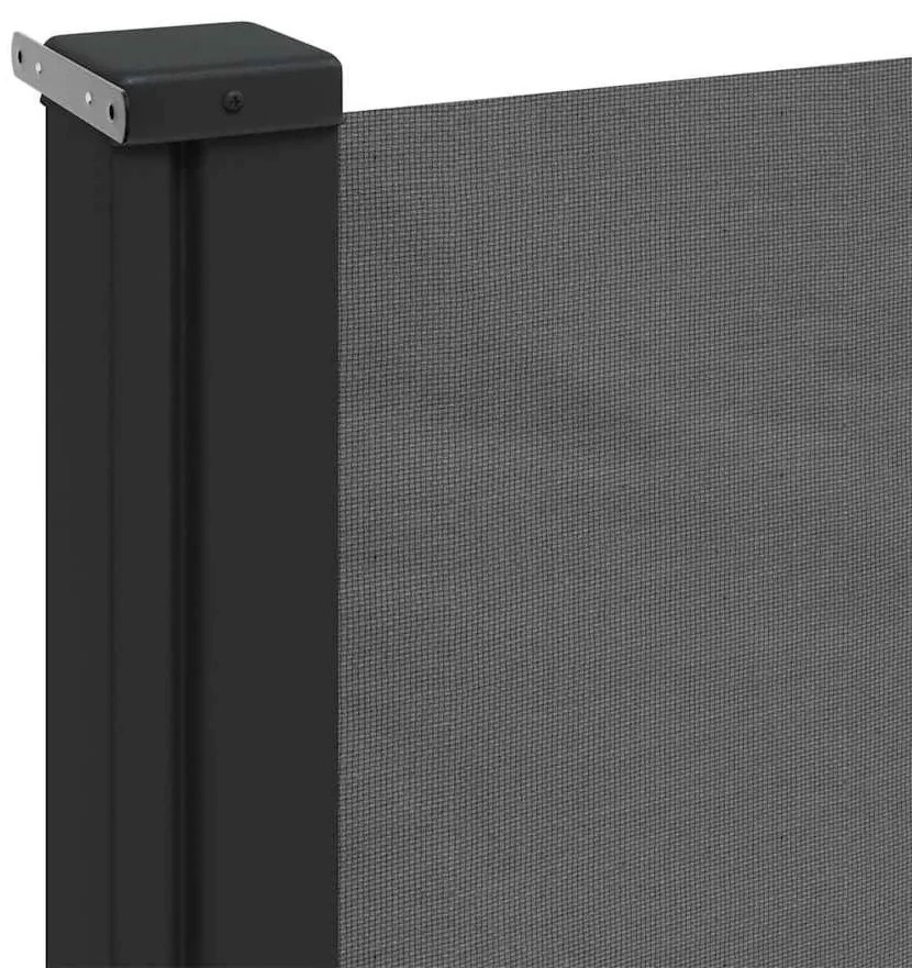 antracitszürke behúzható oldalsó napellenző 100 x 300 cm
