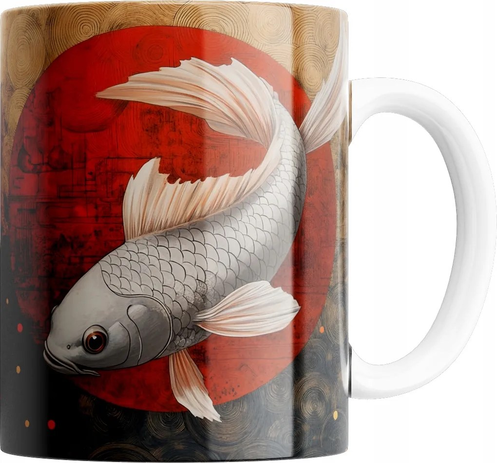 Bögre Hal Koi Bögre Kiváló Minőség Ajándék Szöveg