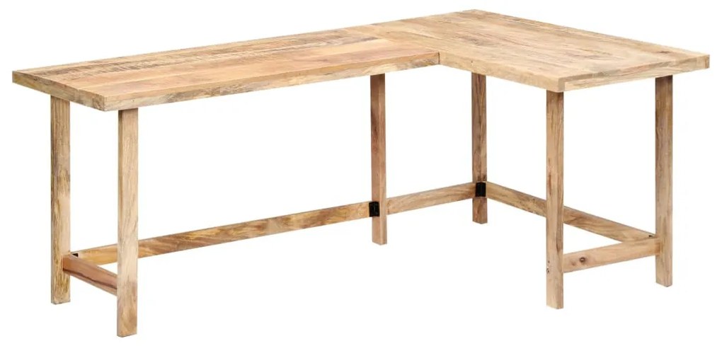 tömör mangófa íróasztal 180 x 120 x 76 cm
