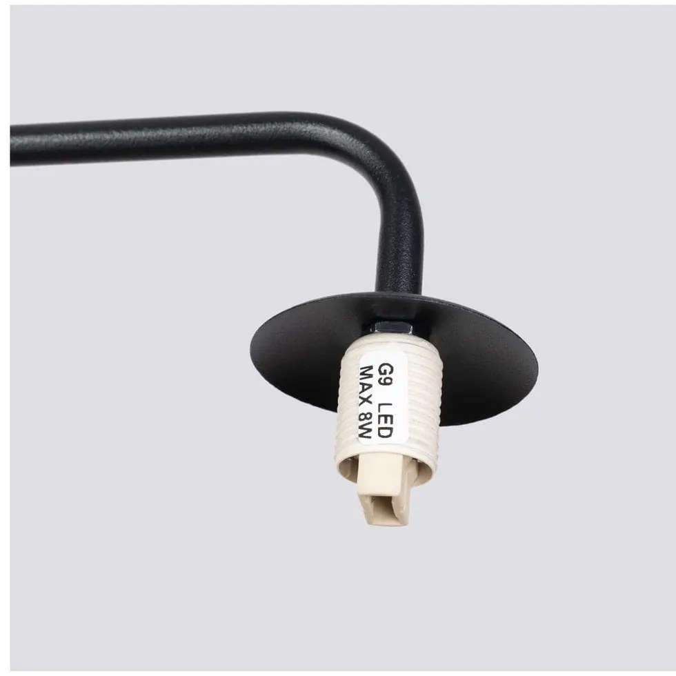 Fekete-fehér fali lámpa Beam – Sollux