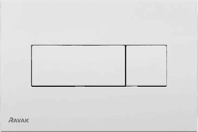 RAVAK Universal nyomólap, 2 vízmennyiségű, fehér, 247x165mm