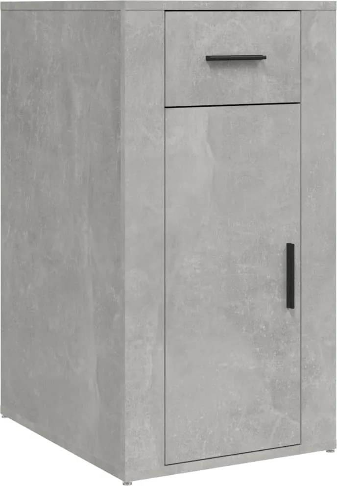 vidaXL betonszürke szerelt fa íróasztal szekrény 40x49x75 cm