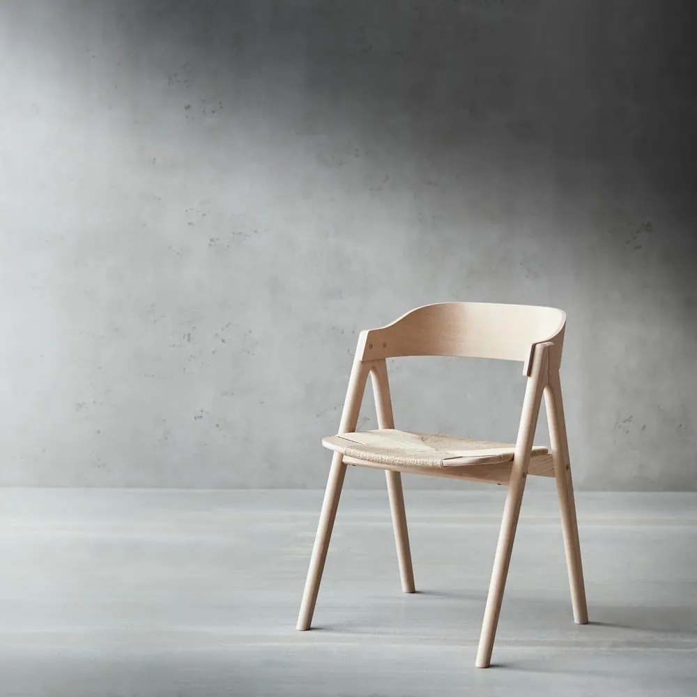Mette bükkfa étkezőszék rattan ülőfelülettel - Findahl by Hammel