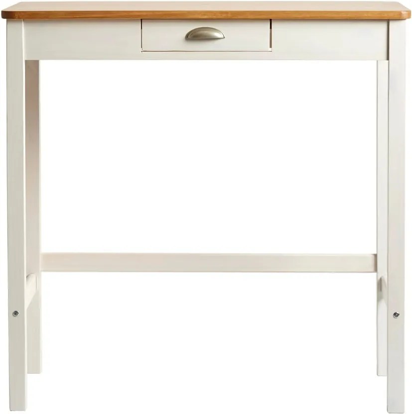 Caya fehér bárasztal 2 db székkel, tömör borovi fenyőből - Marckeric