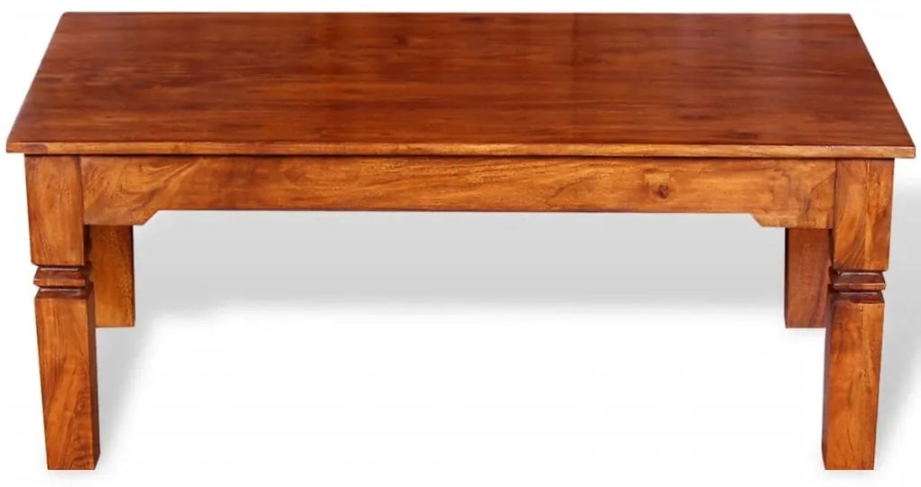 tömör fa dohányzóasztal 110 x 60 x 45 cm