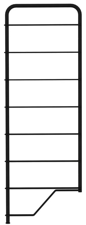 Fekete fém moduláris polc 2 db 34x97 cm Dakota - Tenzo