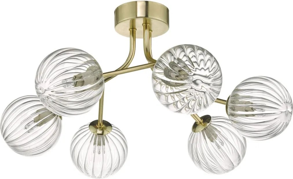 Dar Lighting YISKA YIS6435 Plafonlámpa 6x40W/G9