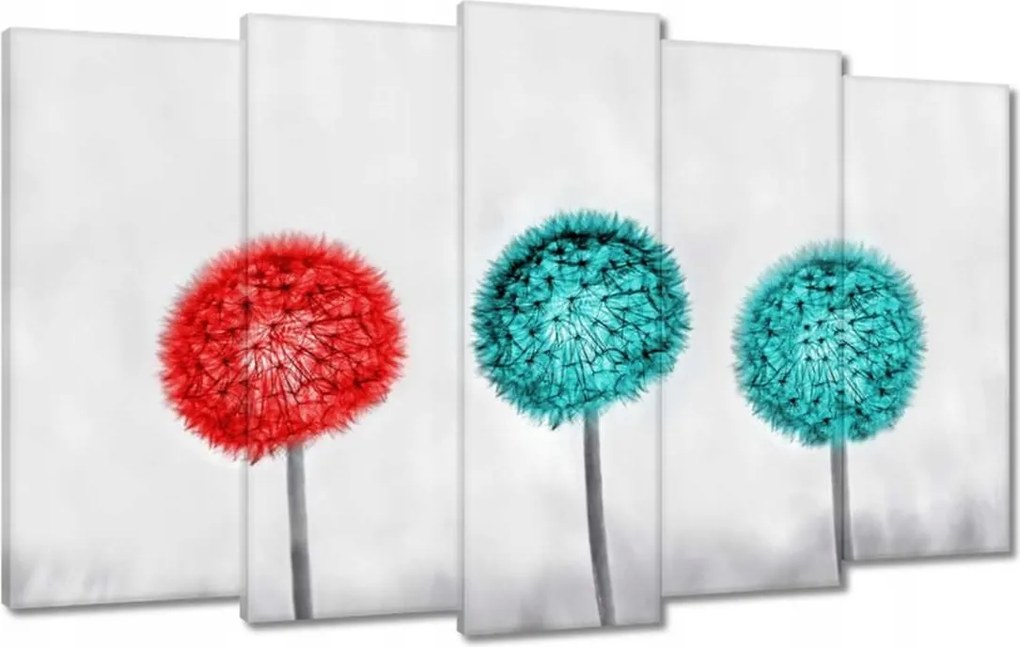 Vászonkép 100x60 Piros pitypang