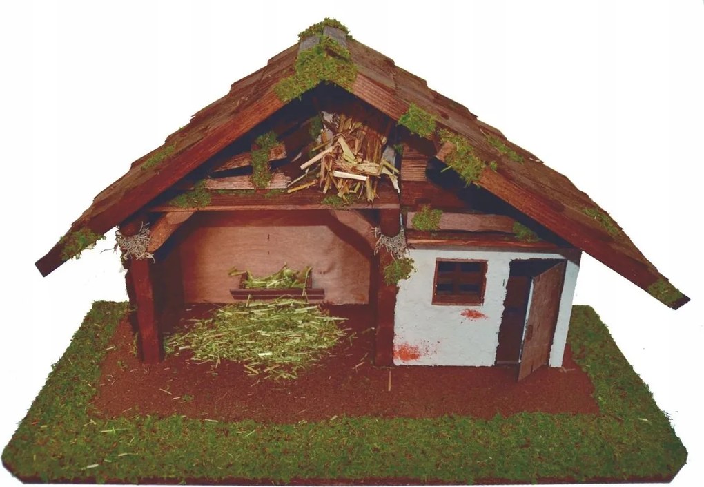 Betlehem 59x29x33cm, 12,0cm magas figurákhoz