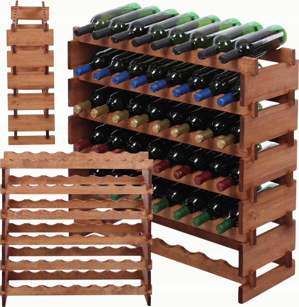 Bortartó állvány moduláris 6x8 szerelés szerszám nélkül összecsukható fenyő