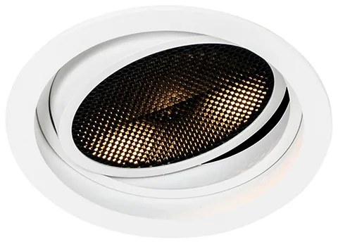 Modern beépíthető spotlámpa fehér állítható - Coop 111 Honey