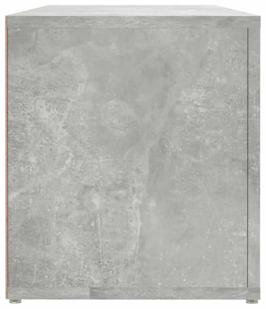 betonszürke szerelt fa TV-szekrény 100 x 31,5 x 35 cm
