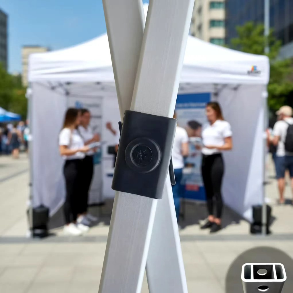 Kerti sátrak 2×3 m alumíniumból, falak nélkül | Gyors felállítás és masszív, könnyű váz - 3 oldalfal nélkül - Narancs