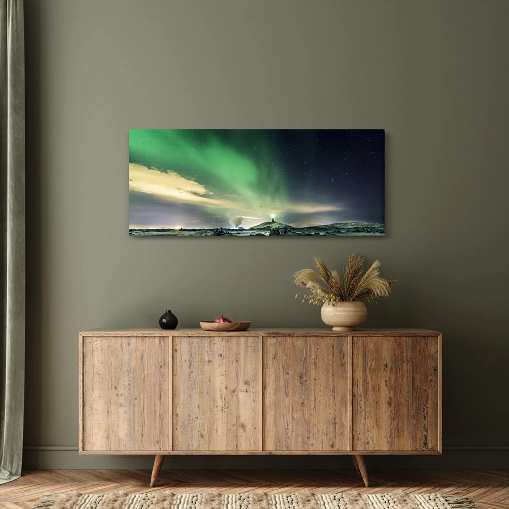 Északi fény képe (120x50 cm)