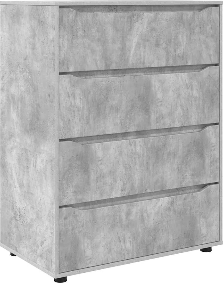 vidaXL Tároló szekrények 2 pcs Beton Szürke 80 x 48 x 105 cm Faanyag