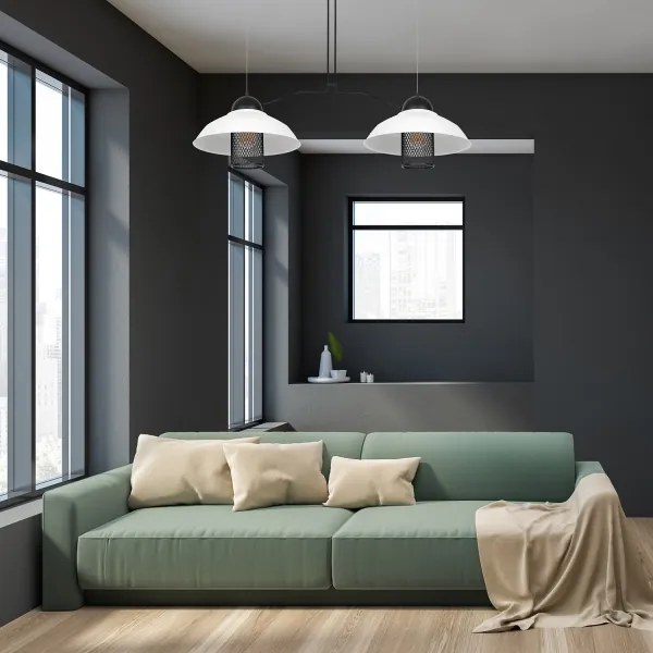 Csillár zsinóron BJORN 2xE27/60W/230V