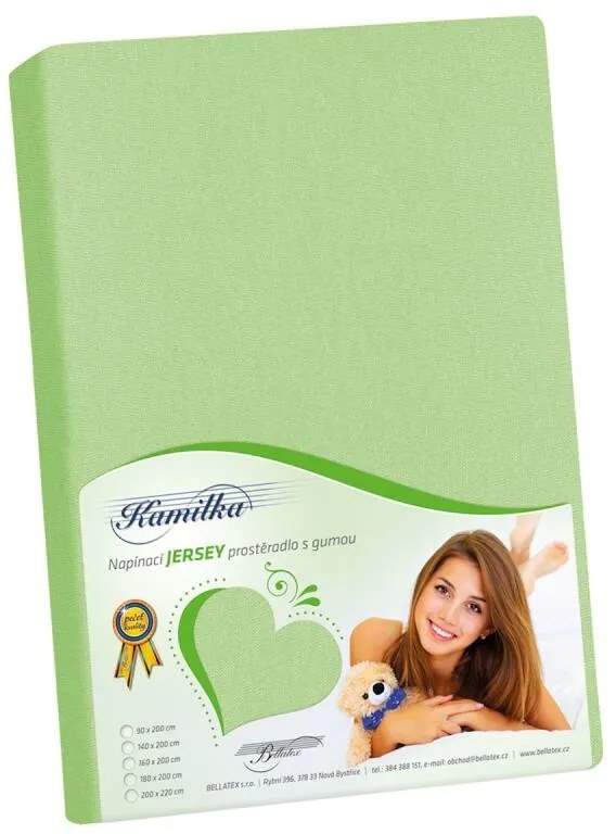 Bellatex Jersey lepedő tavaszi zöld