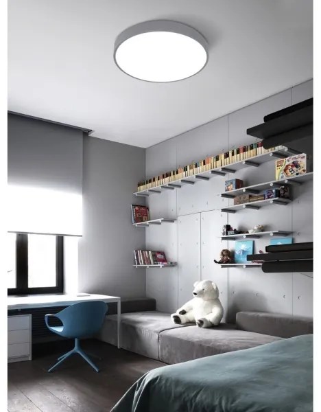 Top Light Metal 40S RC - LED stropní stmívatelné svítidlo 51W/230V + DO, šedá