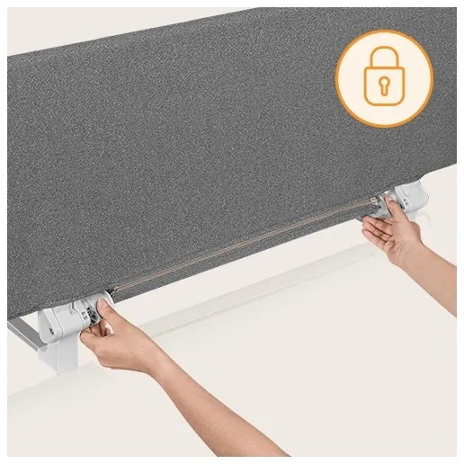 Lionelo - Biztonsági ágykorlát LORA XL sötétszürke