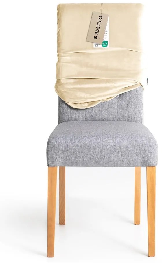 Bézs gumis szék huzat 48 cm Sento – Restilo