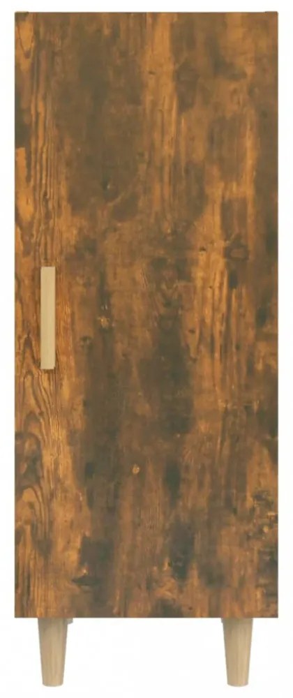füstös tölgy színű szerelt fa tálalószekrény 34,5 x 34 x 90 cm