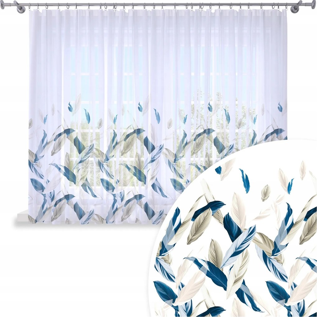 Függöny Kész 400x150 Fátyol Festett Béka Mintás 052