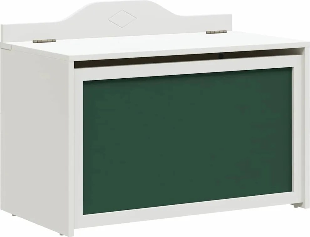 vidaXL Tároló doboz krétával a tetején ROROS Fehér 73 x 40 x 55 cm
