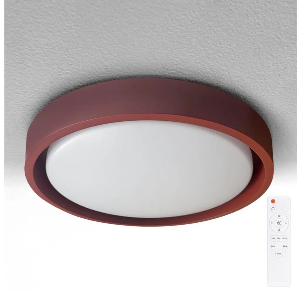 Brilagi - fényerőszabályozható LED lámpatest MATTEO LED/48W/230V 3000-6500K átmérő 41 cm piros + távirányítóval