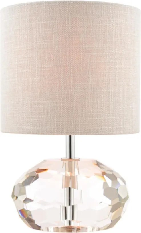 LAURA ASHLEY 3754722-Q IVY Kristály Asztali lámpa Csiszolt króm, Szürke E14 IP20