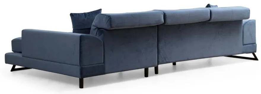 Kék sarokkanapé (jobb oldali) Frido – Balcab Home