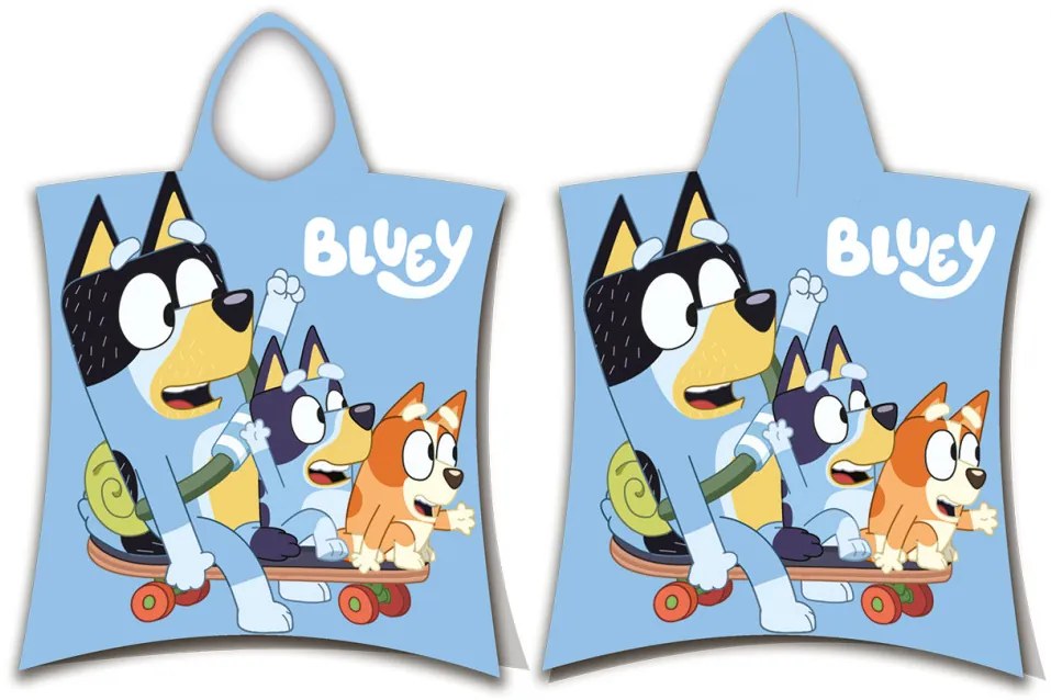 Bluey Skate strand törölköző poncsó 50x115cm