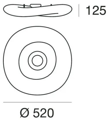 Linea Light 8006 - LED Dimmelhető mennyezeti lámpa MR. MAGOO LED/23W/230V