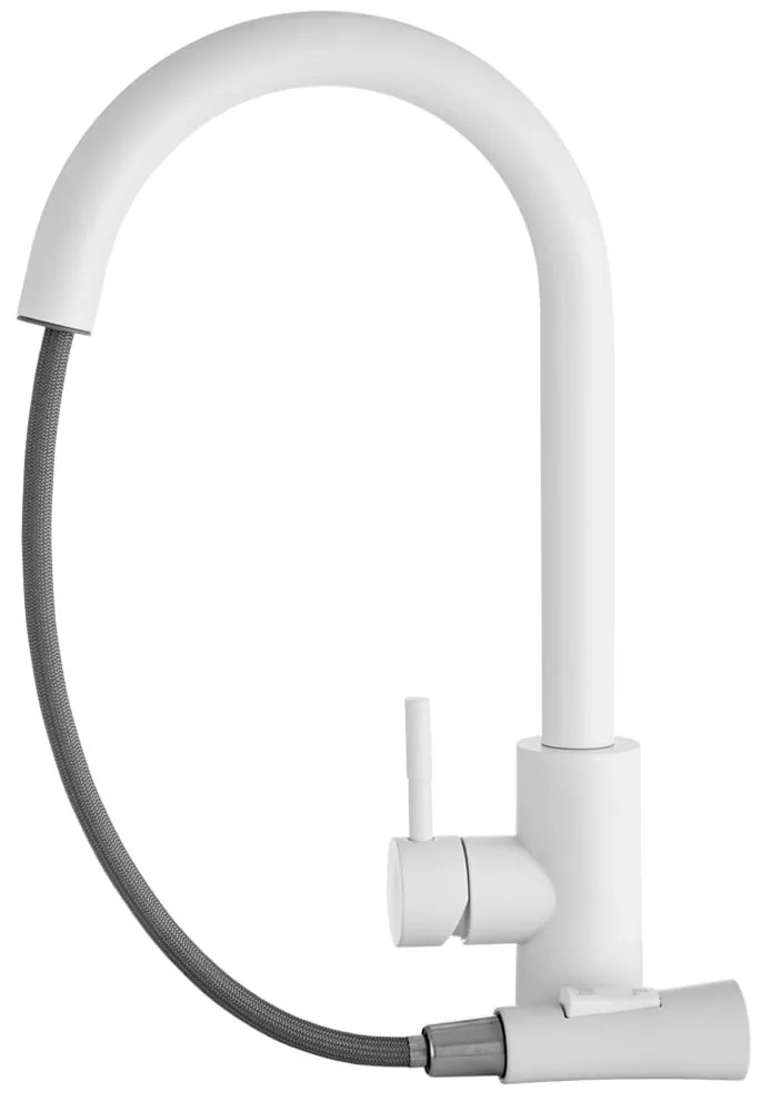 Gamma Taru Slim, magas mosogató csaptelep h-400, fehér, GMA-BTS-WH