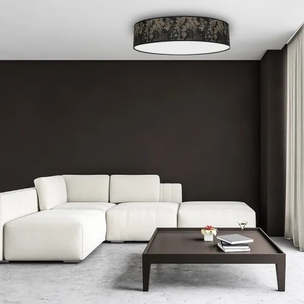 Mennyezeti lámpa SATINO 3xE27/60W/230V fekete/arany