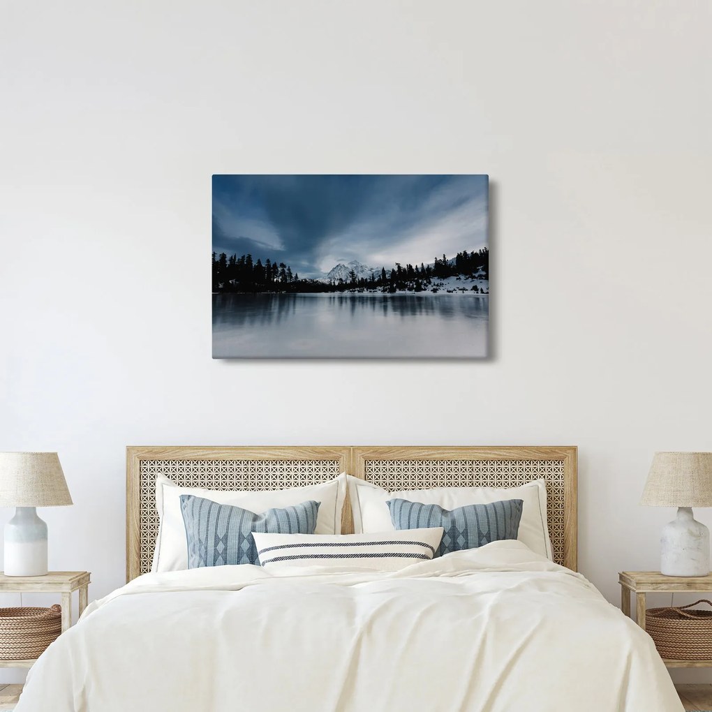 Kép - A befagyott tón (90x60 cm)