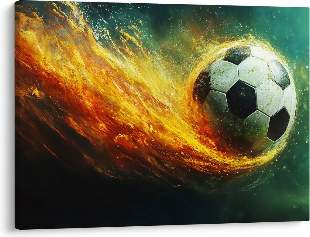 Kép - Focilabda repülés közben (70x50 cm)