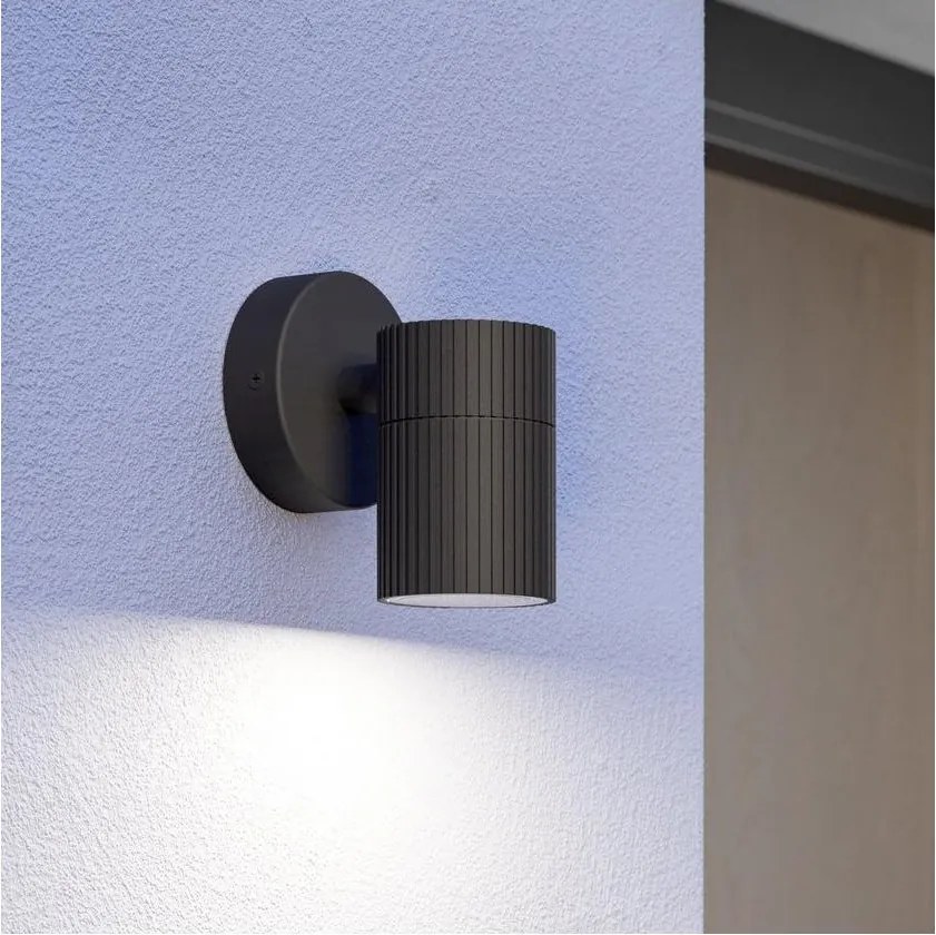 Eglo 902037 - Kültéri fali lámpatest TOMELLOSO 1xGU10/28W/230V IP44 fekete