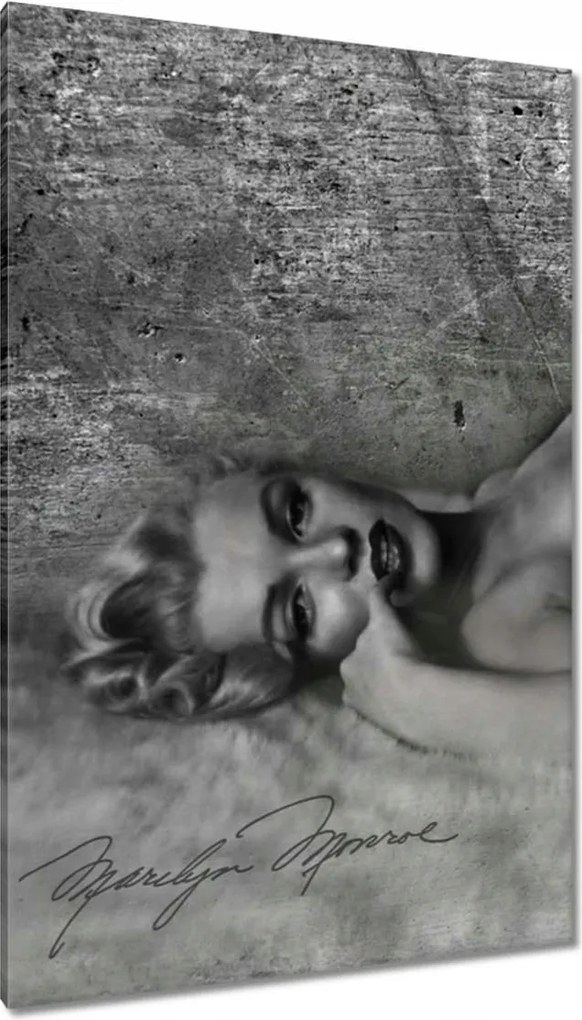 Festmények 80x120 Marilyn Monroe türkizkékben